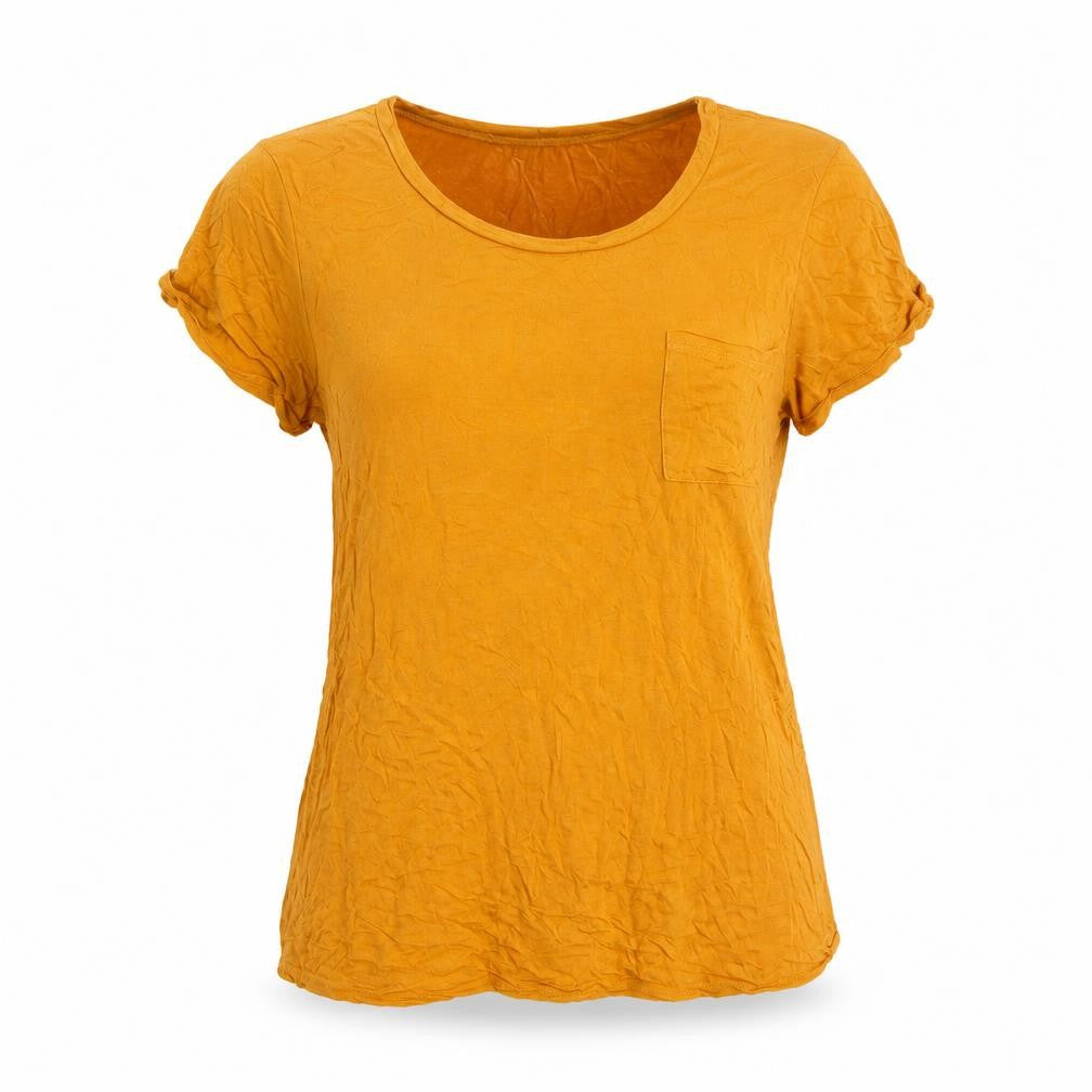 Active Basic Womens Yellow   Basic T-Shirt Size M