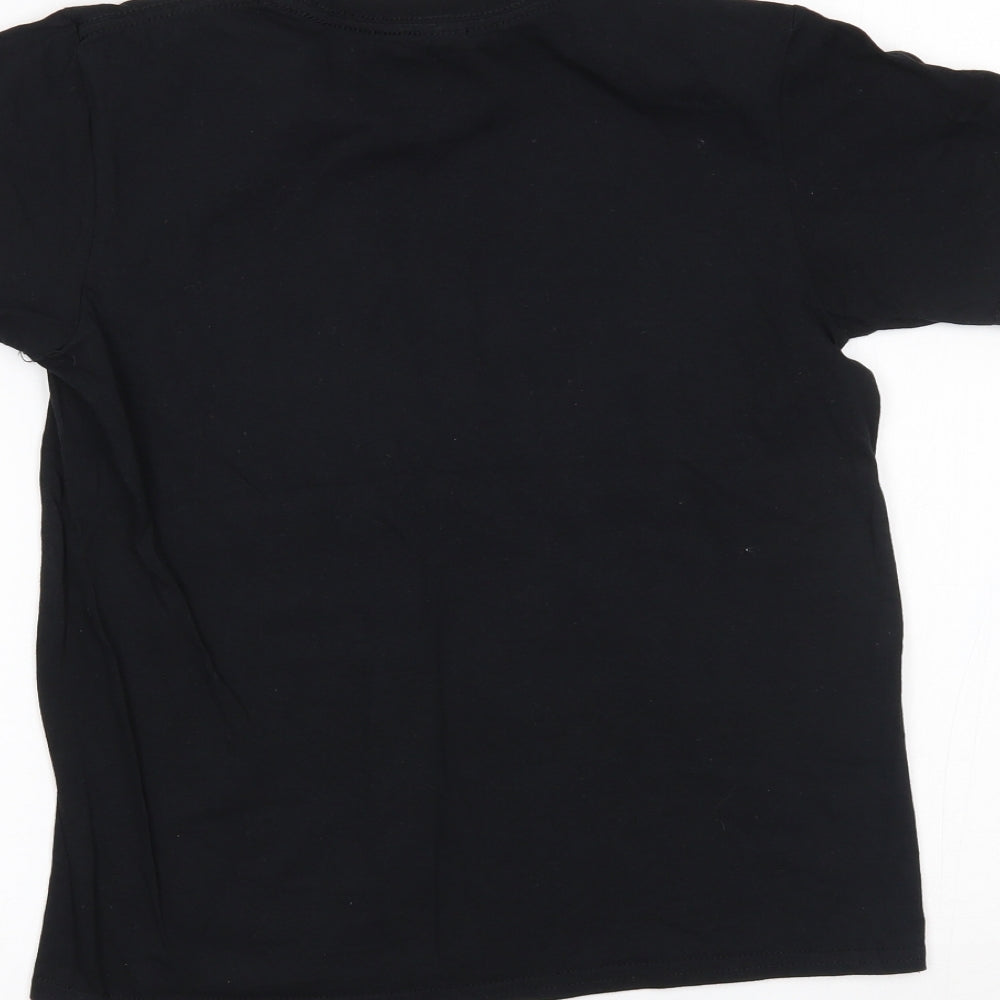 Gildan Boys Black   Basic T-Shirt Size L