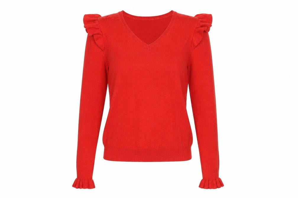Papaya Womens Red   Basic Blouse Size 10