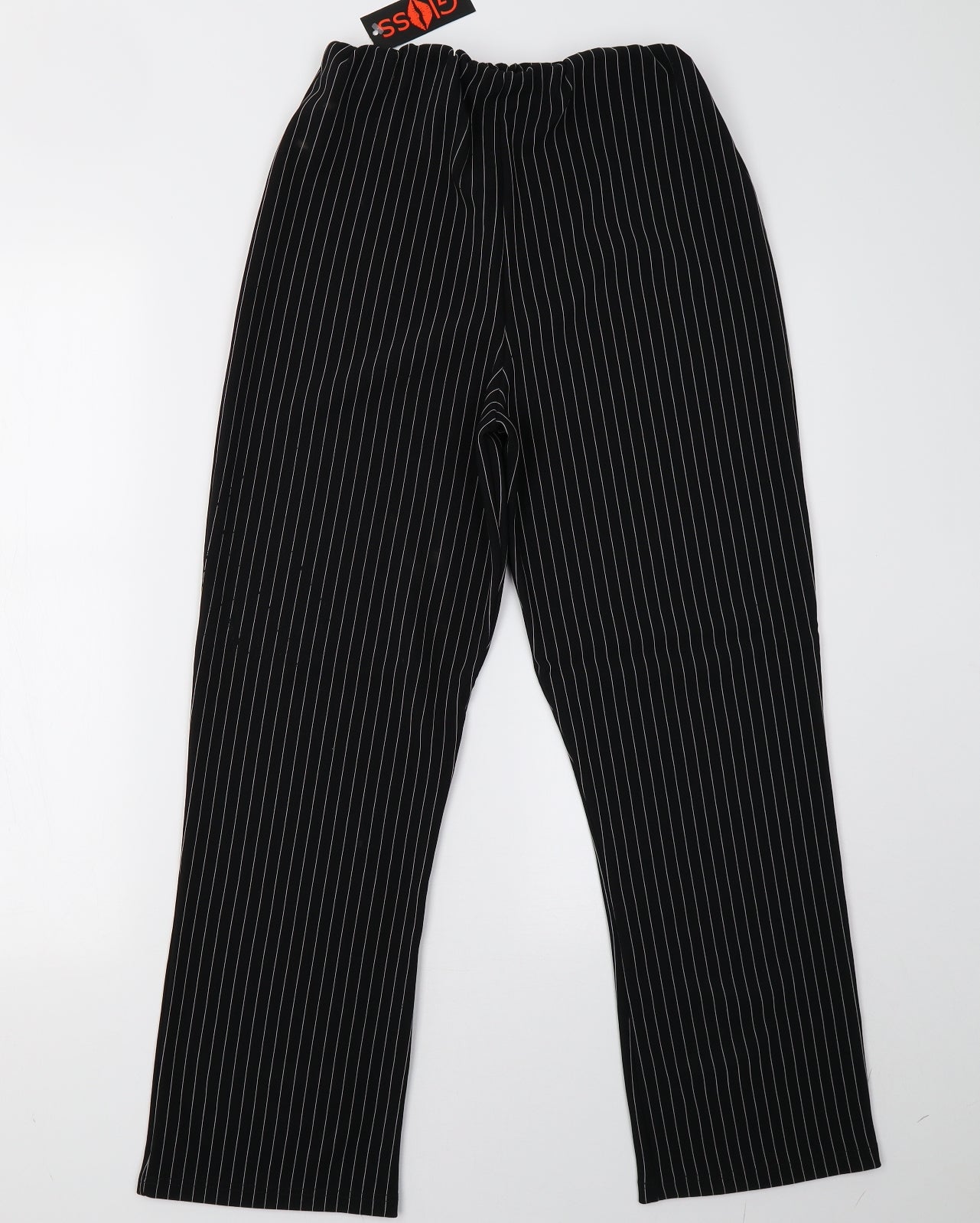 gloss Womens White Striped  Trousers  Size 8 L24 in