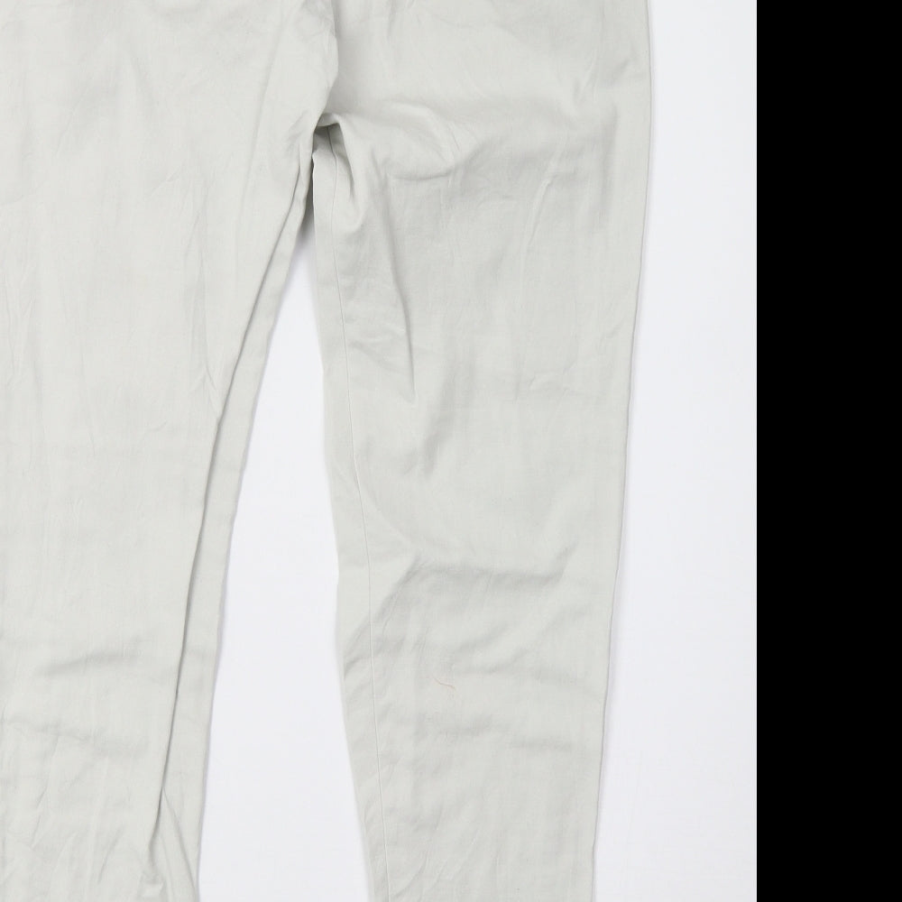 H&M Womens Grey   Trousers  Size 10 L27.5 in