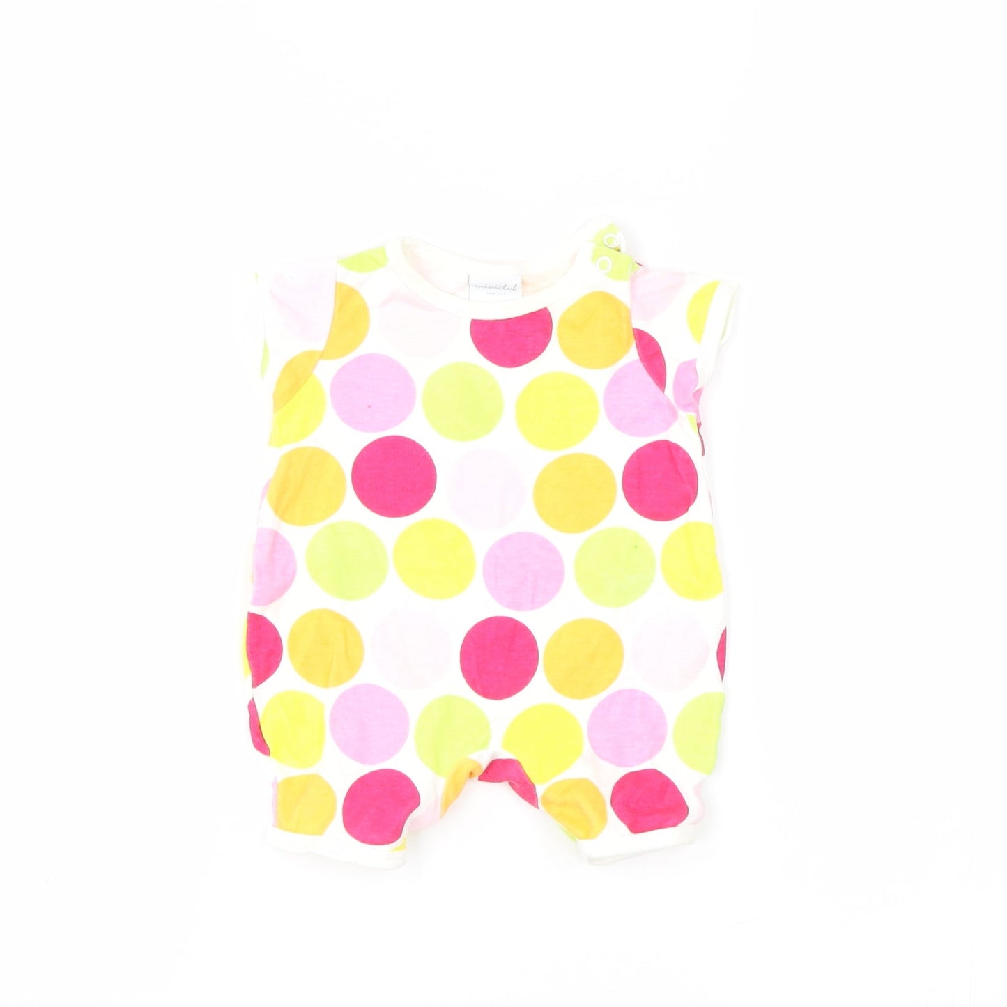 Miniclub Baby Multicoloured Polka Dot  Romper One-Piece Size 0-3 Months
