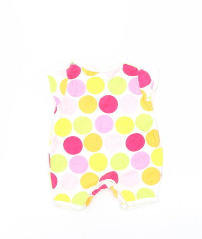 Preloved Miniclub Baby Multicoloured Polka Dot  Romper One-Piece Size 0-3 Months - Back