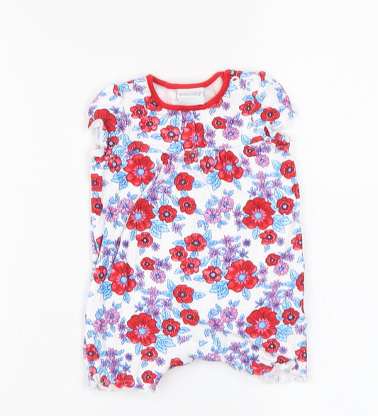 MiniClub Baby Multicoloured Floral  Romper One-Piece Size 0-3 Months
