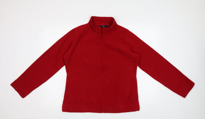 Preloved Isle Womens Red   Full Zip Sweatshirt Size 14 - Front