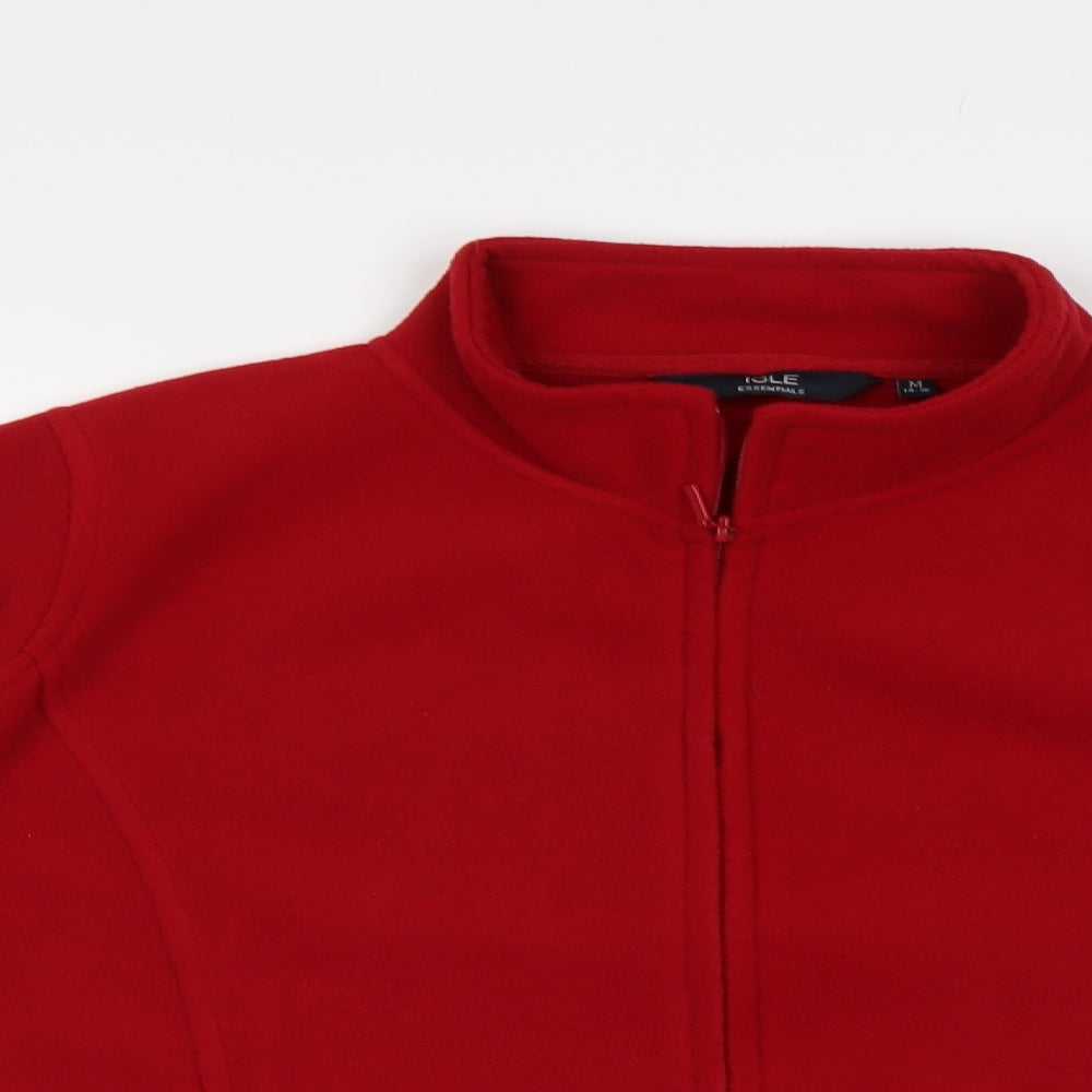 Isle Womens Red   Full Zip Sweatshirt Size 14