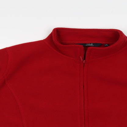 Preloved Isle Womens Red   Full Zip Sweatshirt Size 14 - Detail