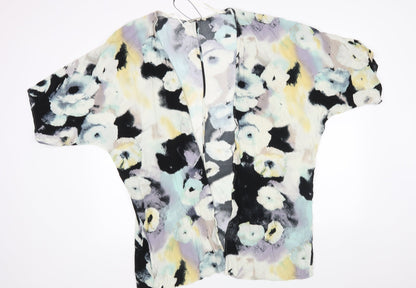 Additional front view of Papaya women’s multicoloured floral basic blouse, size M