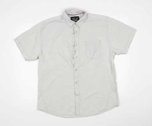 Drill Clothing Mens Grey    Button-Up Size XL