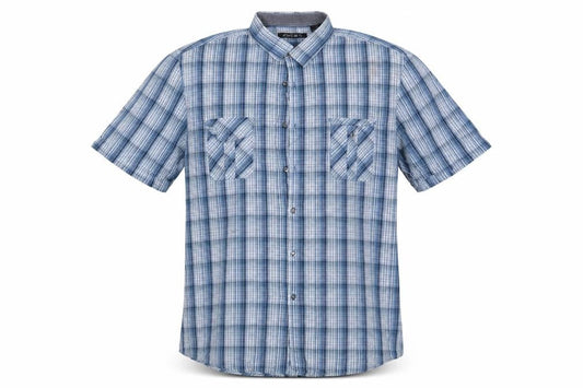 Axist Mens Blue Check   Button-Up Size XL