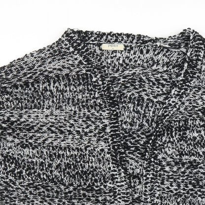 Close-up detail of Papaya women’s multicoloured cardigan jumper, size M