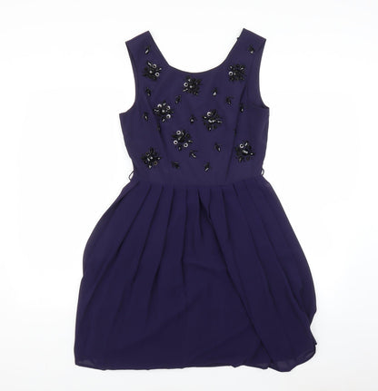 Next Womens Purple   Fit & Flare  Size 8