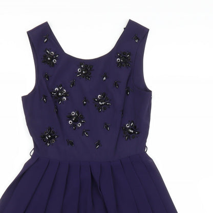 Next Womens Purple   Fit & Flare  Size 8