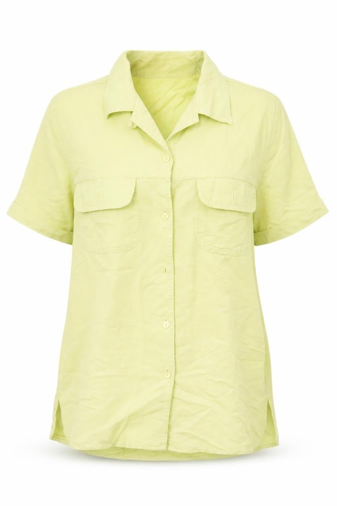 Richards Womens Green   Basic Button-Up Size M