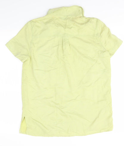 Richards Womens Green   Basic Button-Up Size M