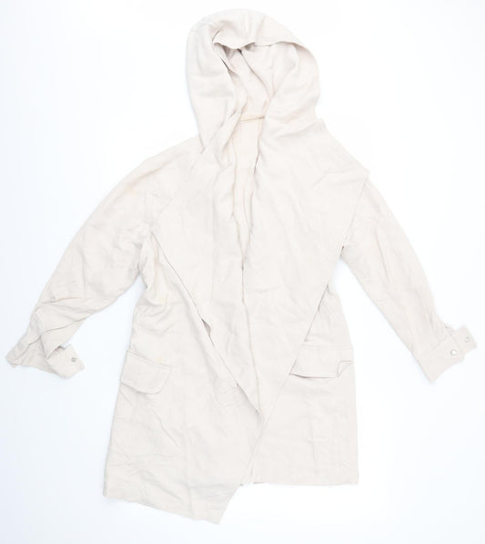 Preworn Womens Beige   Jacket Coat Size L