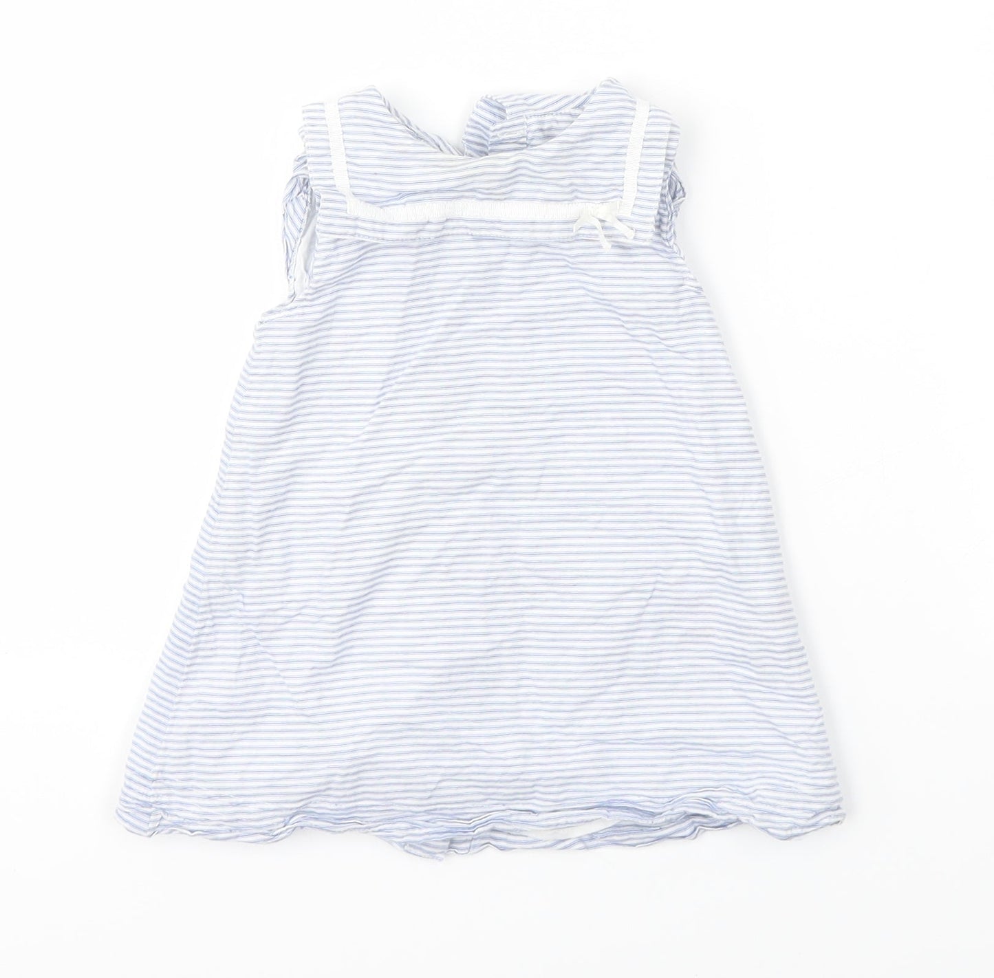 M&S Girls Multicoloured Striped  A-Line  Size 6-9 Months