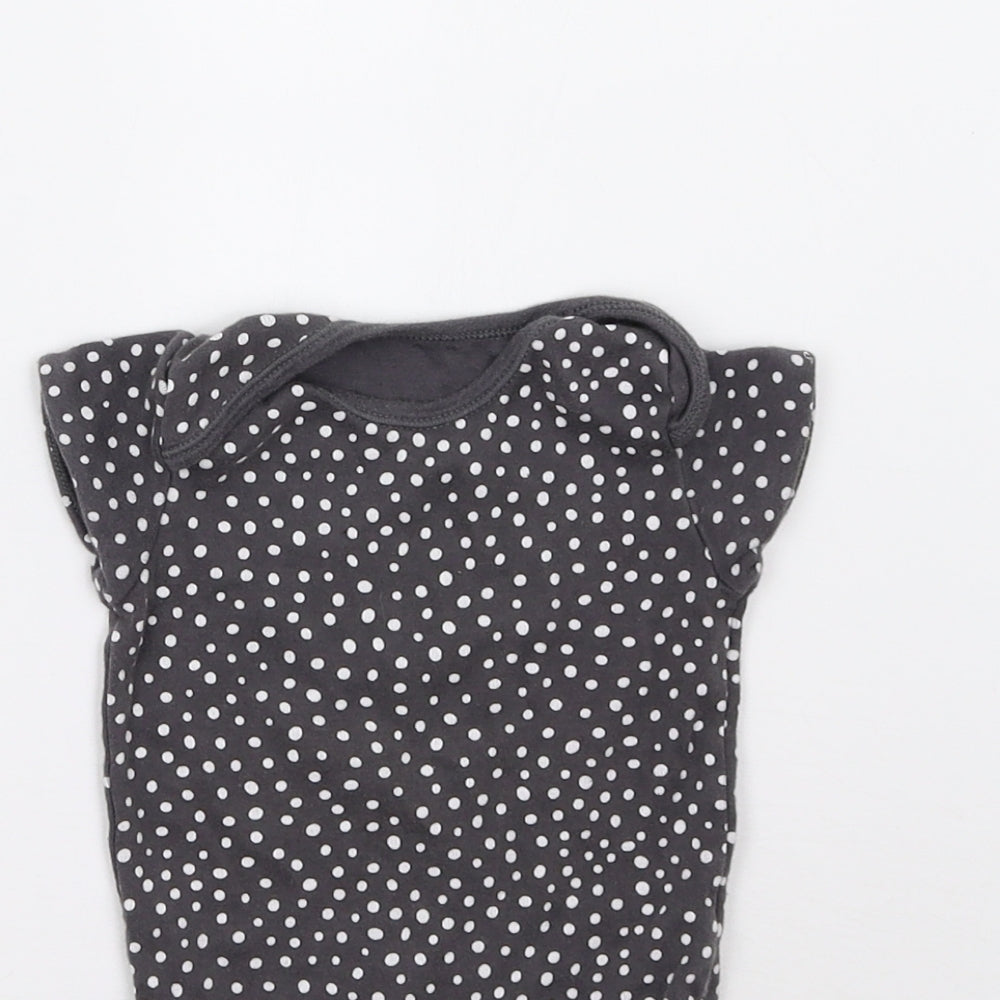 George  Grey Polka Dot  Babygrow One-Piece Size 12-18 Months