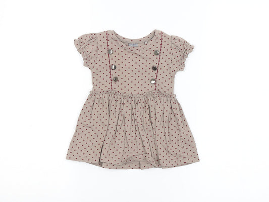 NEXT Girls Brown Spotted  A-Line