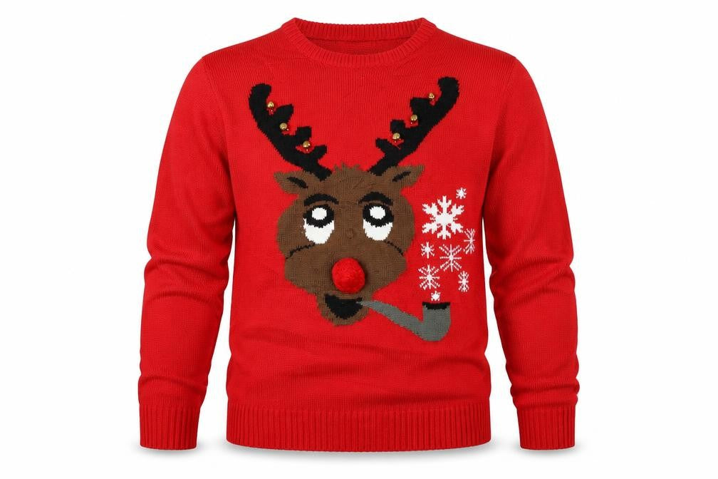 Cedarwood State Mens Red Pullover Jumper Size L