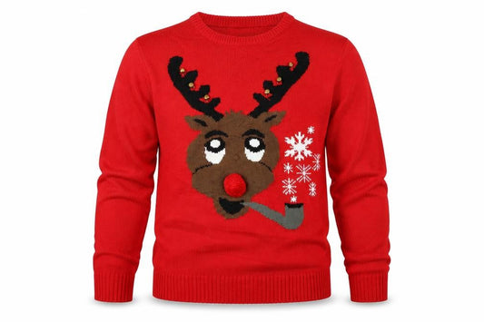 Cedarwood State Mens Red Pullover Jumper Size L