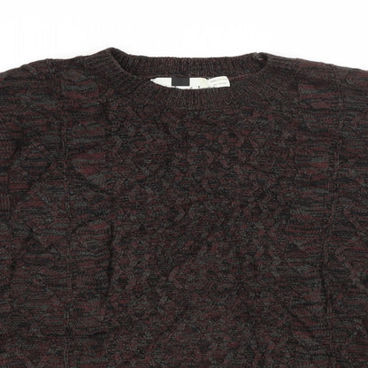 Topman Mens Multicoloured Argyle/Diamond  Pullover Jumper Size S