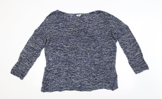 Peacocks Womens Blue   Pullover Jumper Size M