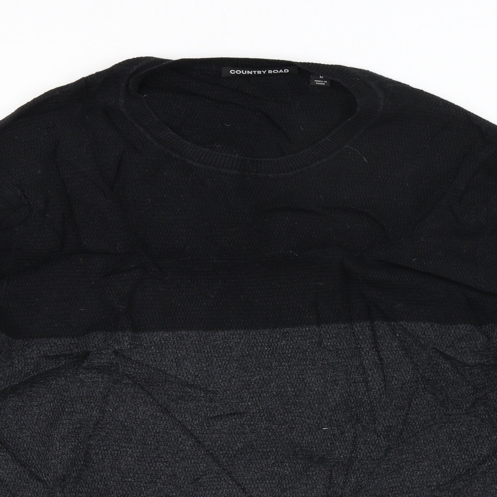 Country Road Mens Black   Pullover Jumper Size M