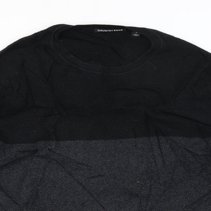 Country Road Mens Black   Pullover Jumper Size M