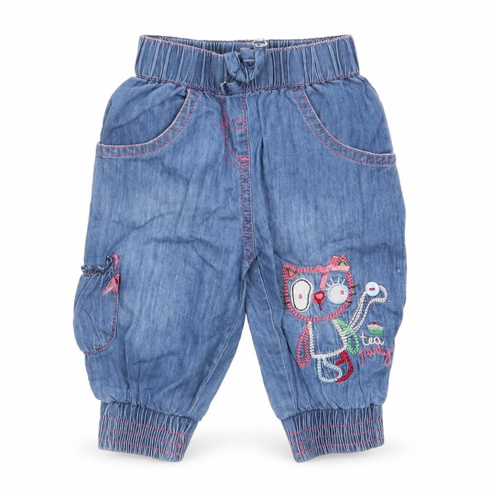 Babaluno Girls Blue    Jeans Size 3-6 Months