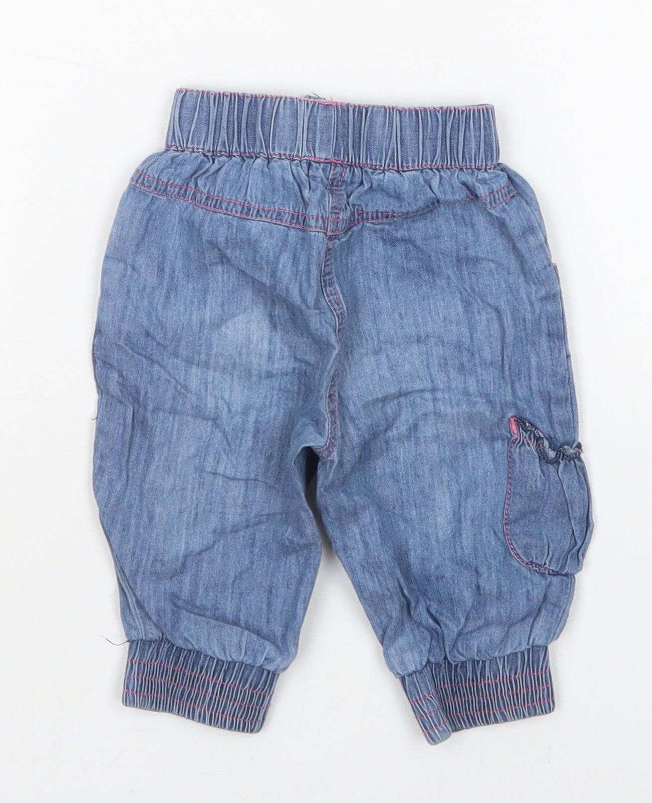 Babaluno Girls Blue    Jeans Size 3-6 Months