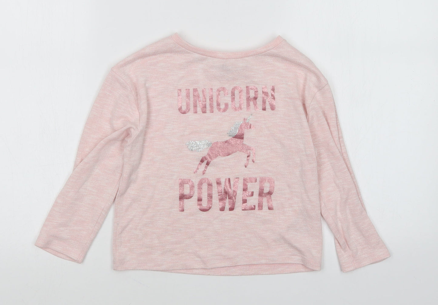 evie Girls Pink   Pullover Jumper Size 5-6 Years