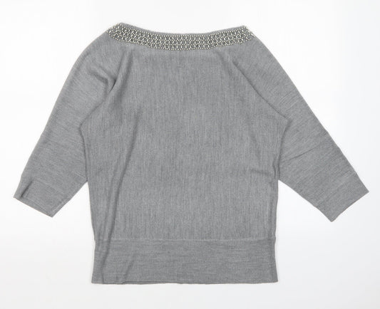 BHS Womens Grey   Pullover Jumper Size 14