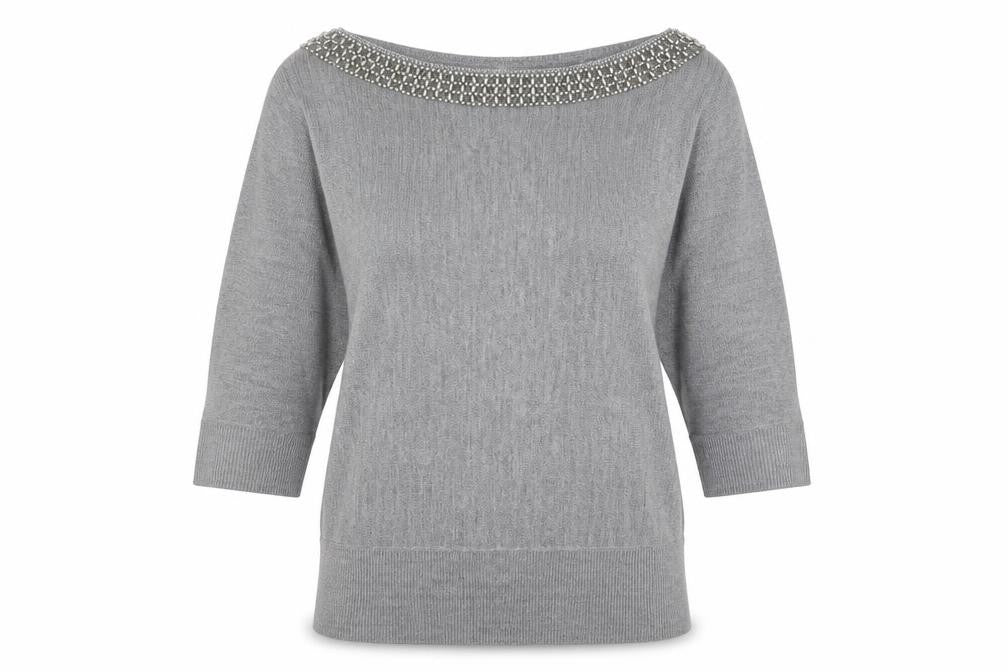 BHS Womens Grey   Pullover Jumper Size 14