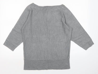 BHS Womens Grey   Pullover Jumper Size 14