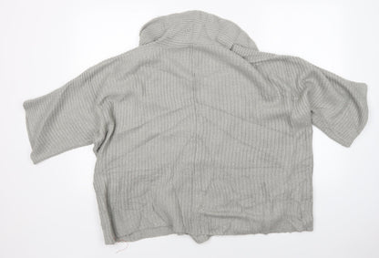 Pep&Co Womens Grey   Wrap Jumper Size 14