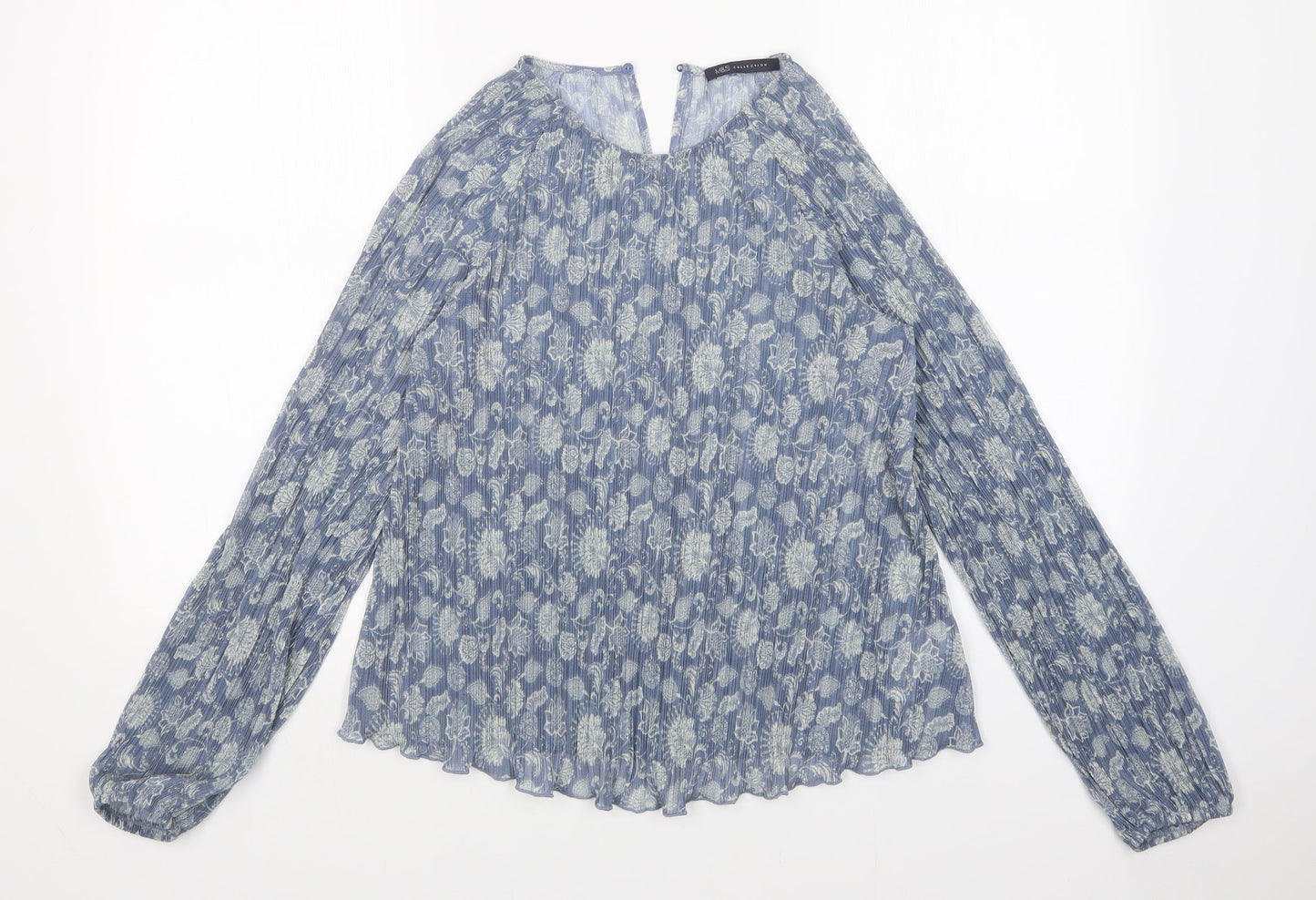 M&S Womens Multicoloured Floral  Basic Blouse Size 8
