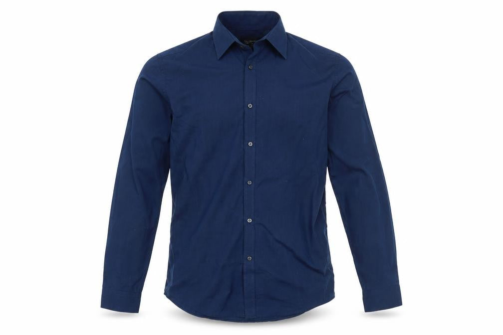 F&F Mens Blue    Button-Up Size 15.5