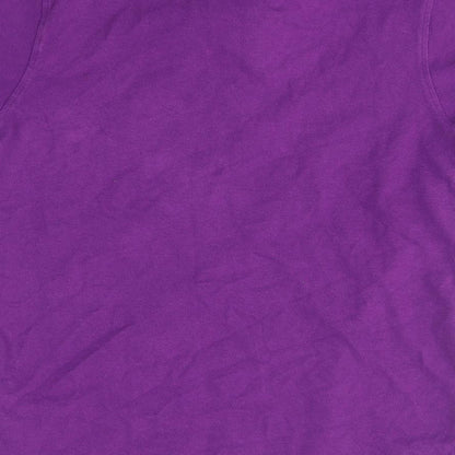 Brand and care label for Blue Zoo girls’ purple basic polo, size 11-12, years