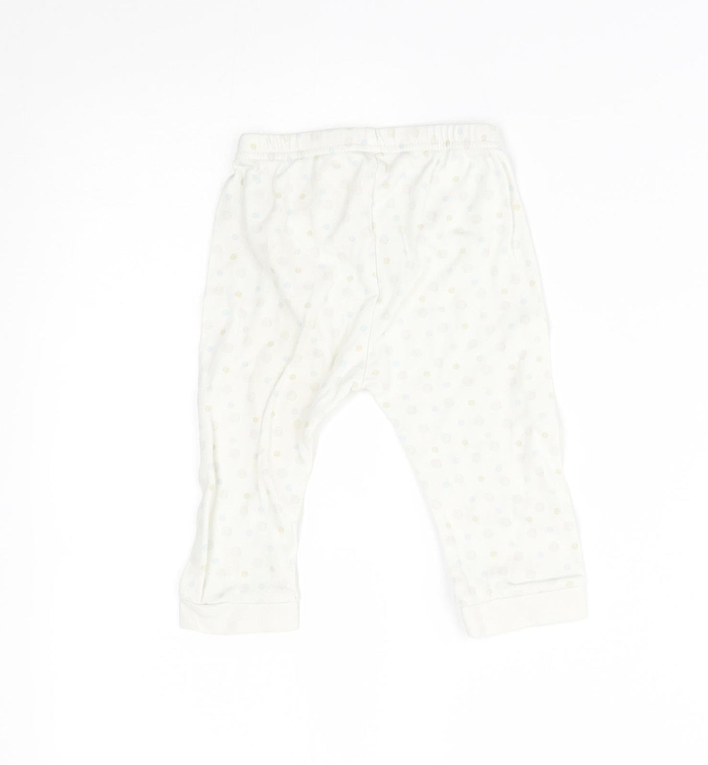 Disney Baby White Spotted   Pyjama Pants Size 6-9 Months