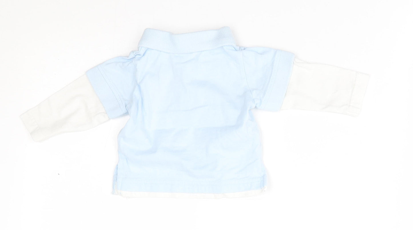 Tiny ted Baby Blue   Basic T-Shirt Size 0-3 Months