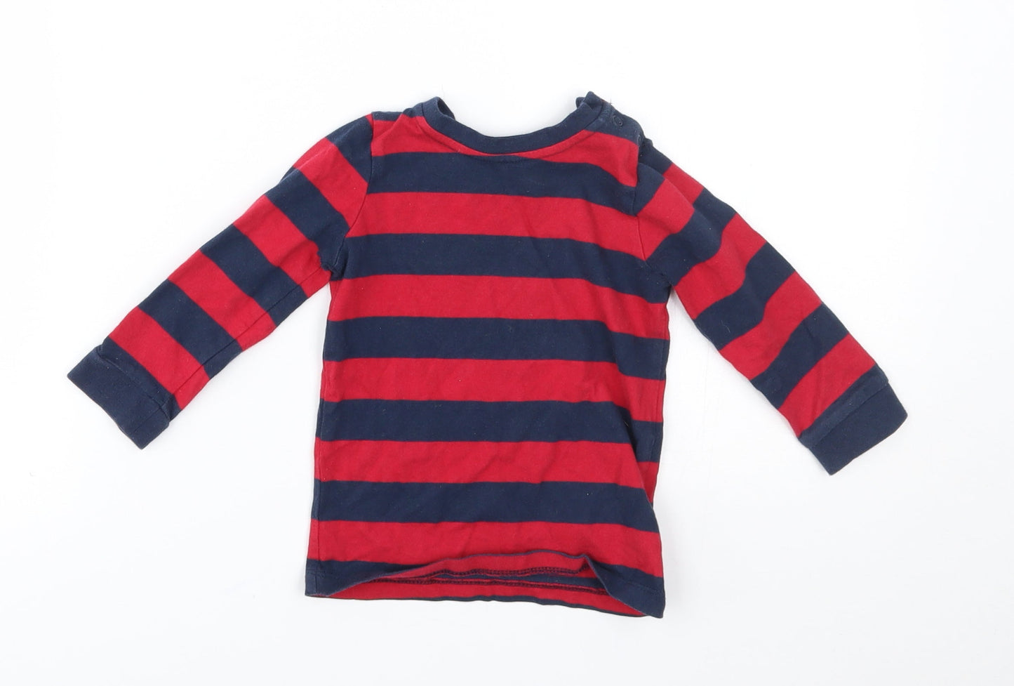 George Baby Red Striped  Basic T-Shirt Size 9-12 Months