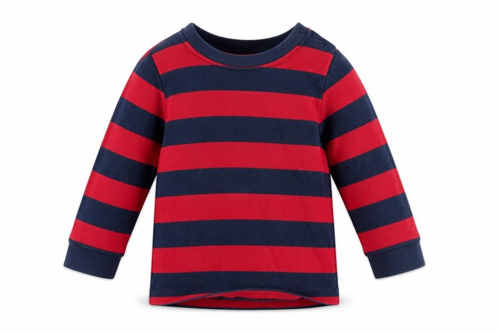 George Baby Red Striped  Basic T-Shirt Size 9-12 Months