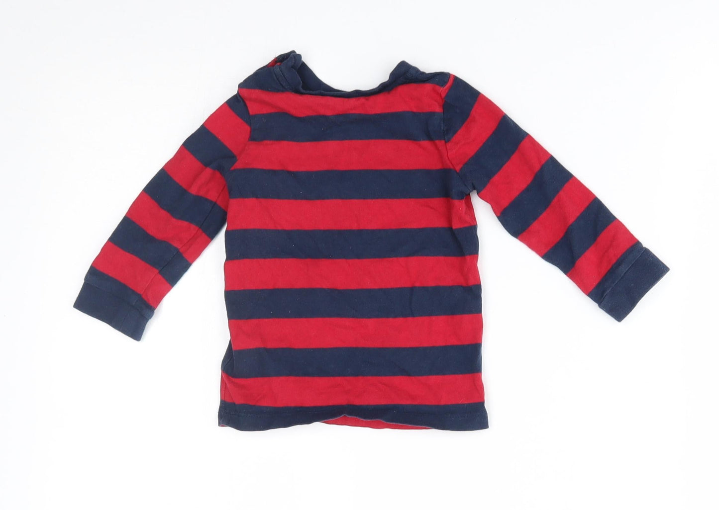 George Baby Red Striped  Basic T-Shirt Size 9-12 Months