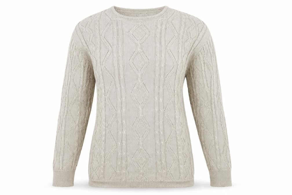 Oui Womens Beige  Knit Pullover Jumper Size S