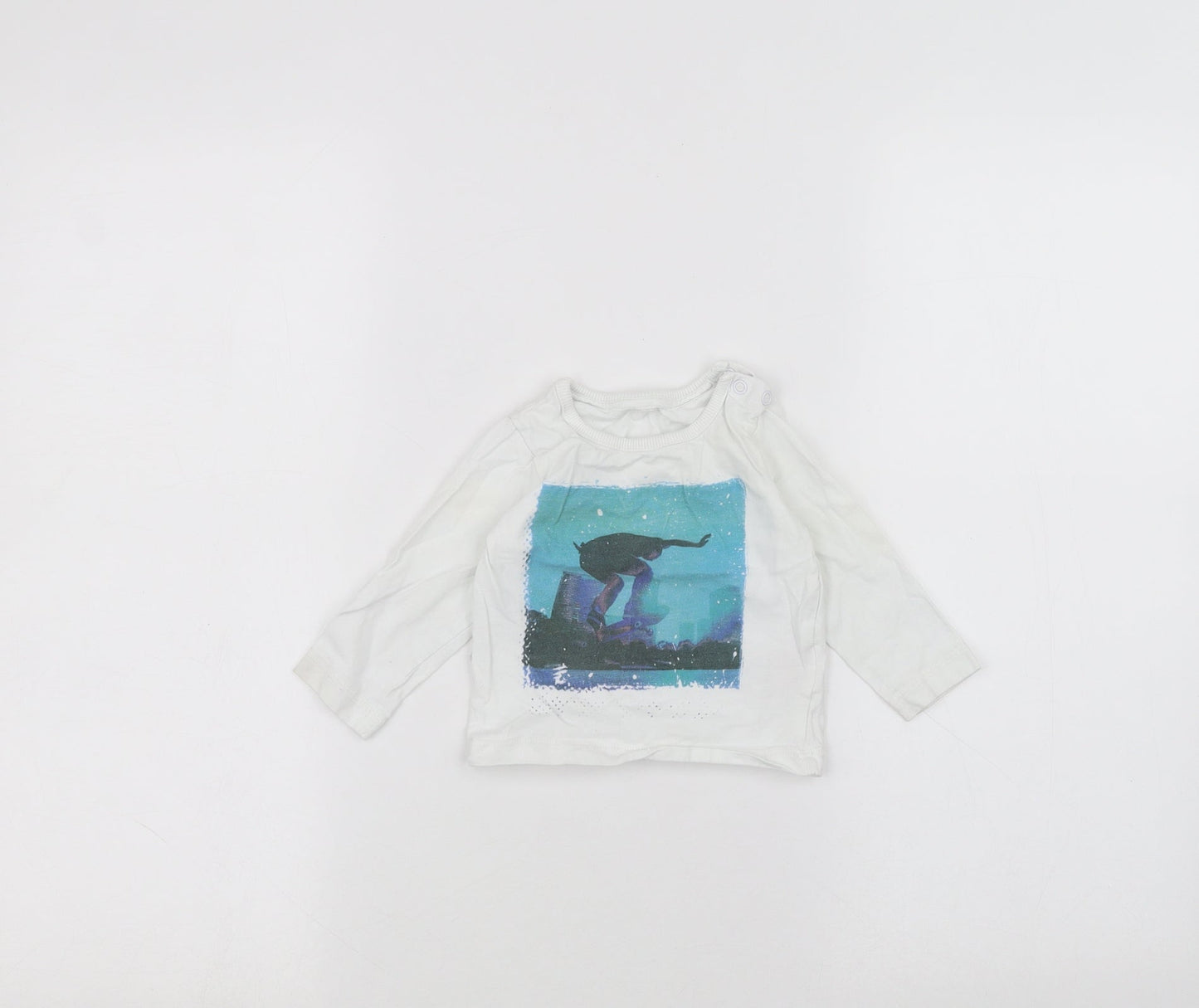 Mothercare Baby White   Basic T-Shirt Size 3-6 Months