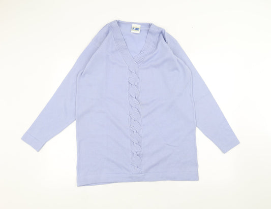 extra Womens Blue   Pullover Jumper Size 14