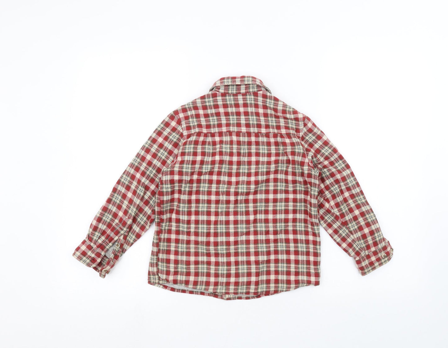 ZA-boy Boys Red   Basic Button-Up Size 5 Years