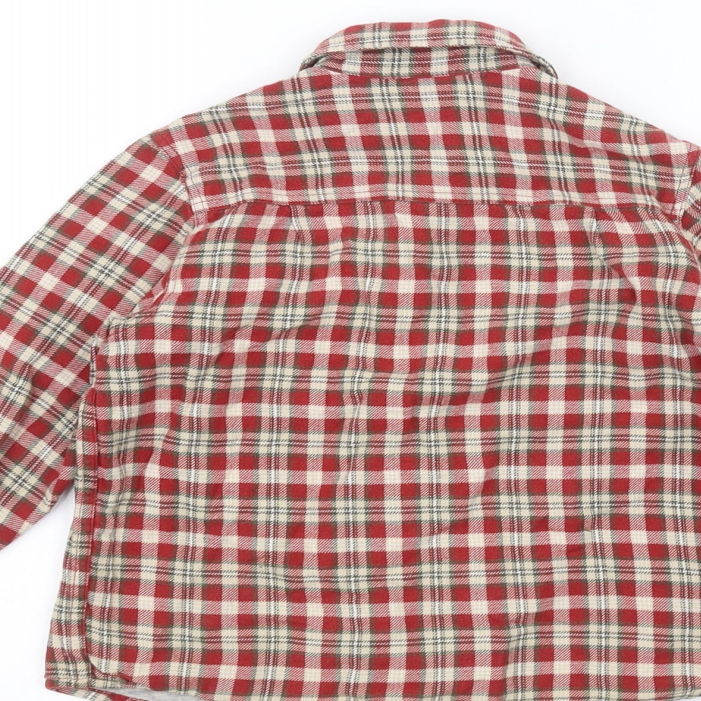 ZA-boy Boys Red   Basic Button-Up Size 5 Years