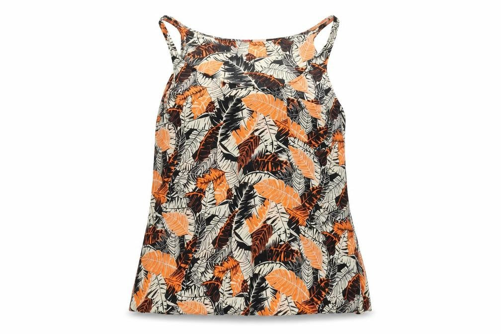 H&M Womens Black Floral  Basic Blouse Size 6